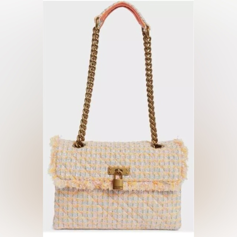 Kurt Geiger Tweed Brixton Lock Bag